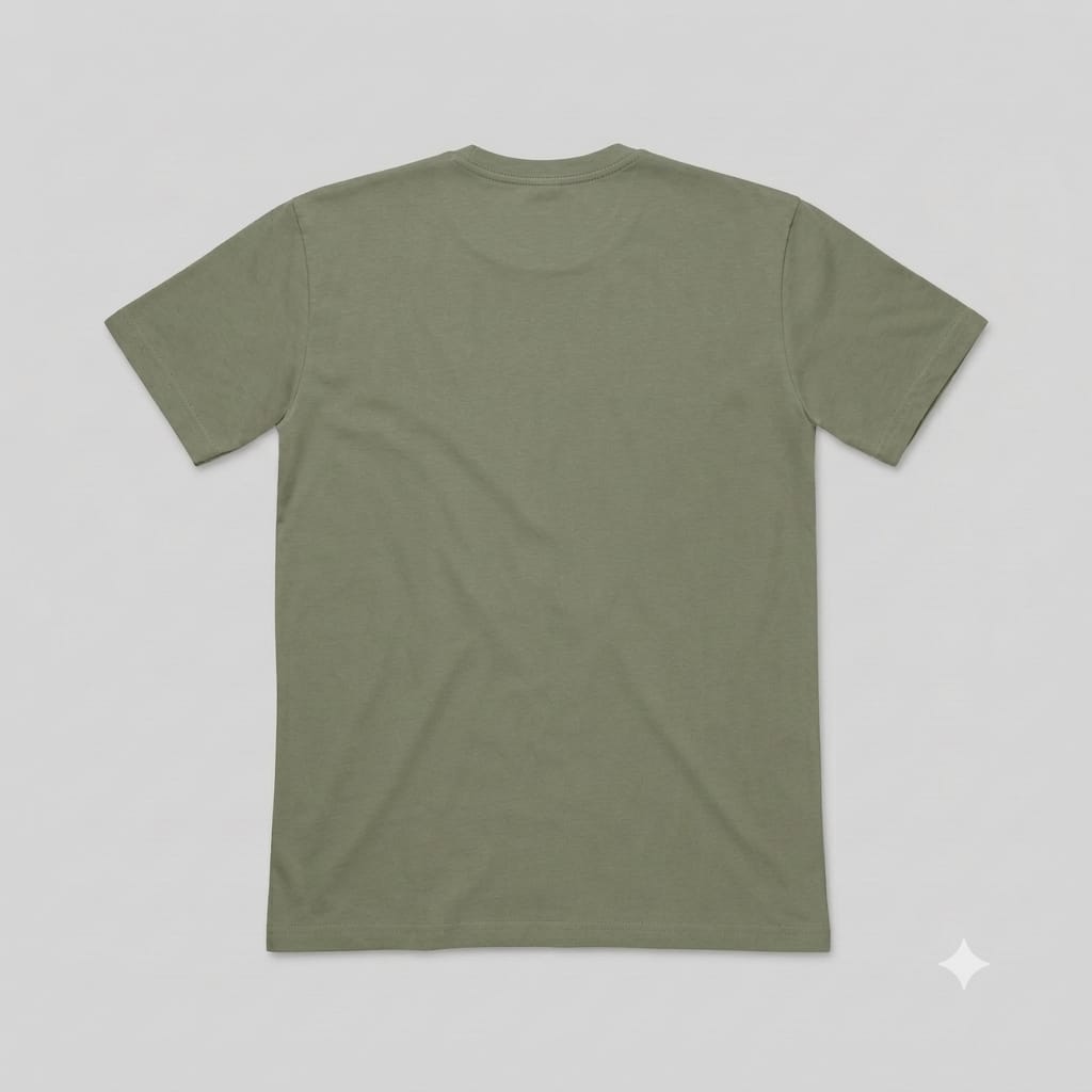 Olive Green CHILL Graphic T-shirt