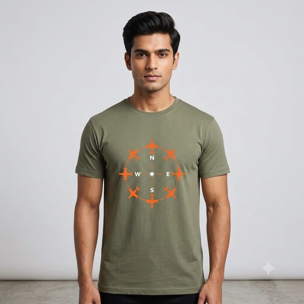 Sage Green Aero Compass Tee