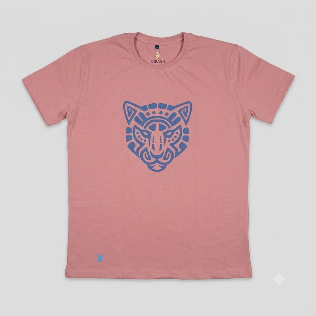 Dusty Rose Jaguar Totem T-Shirt