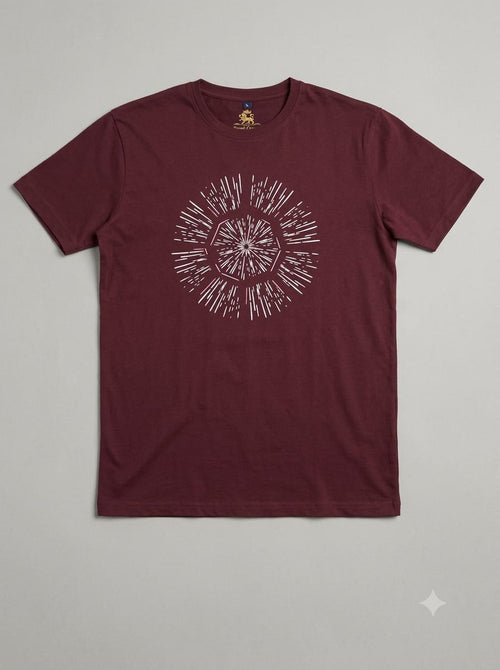 Maroon Nebula Graphic T-Shirt