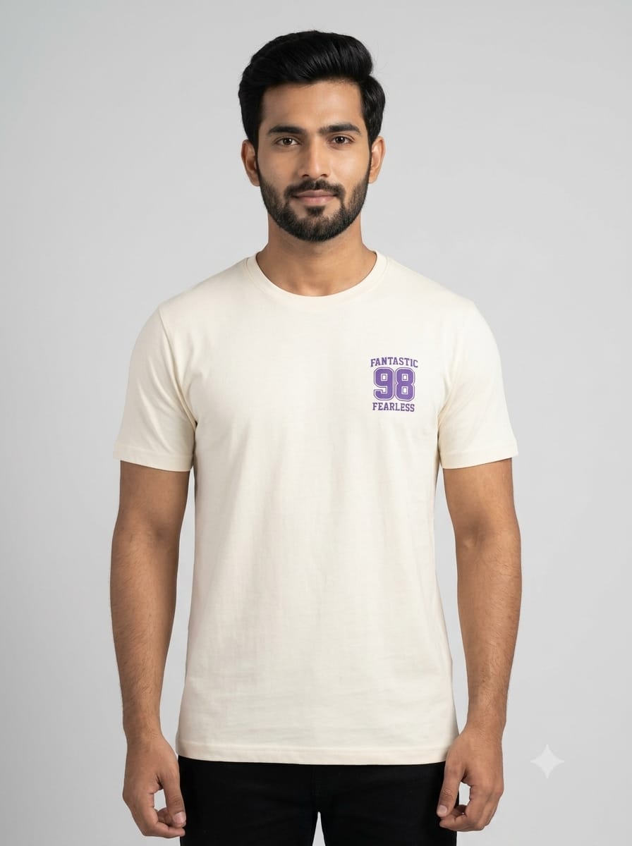 Off White Retro Fearless 98 Typographic T-Shirt