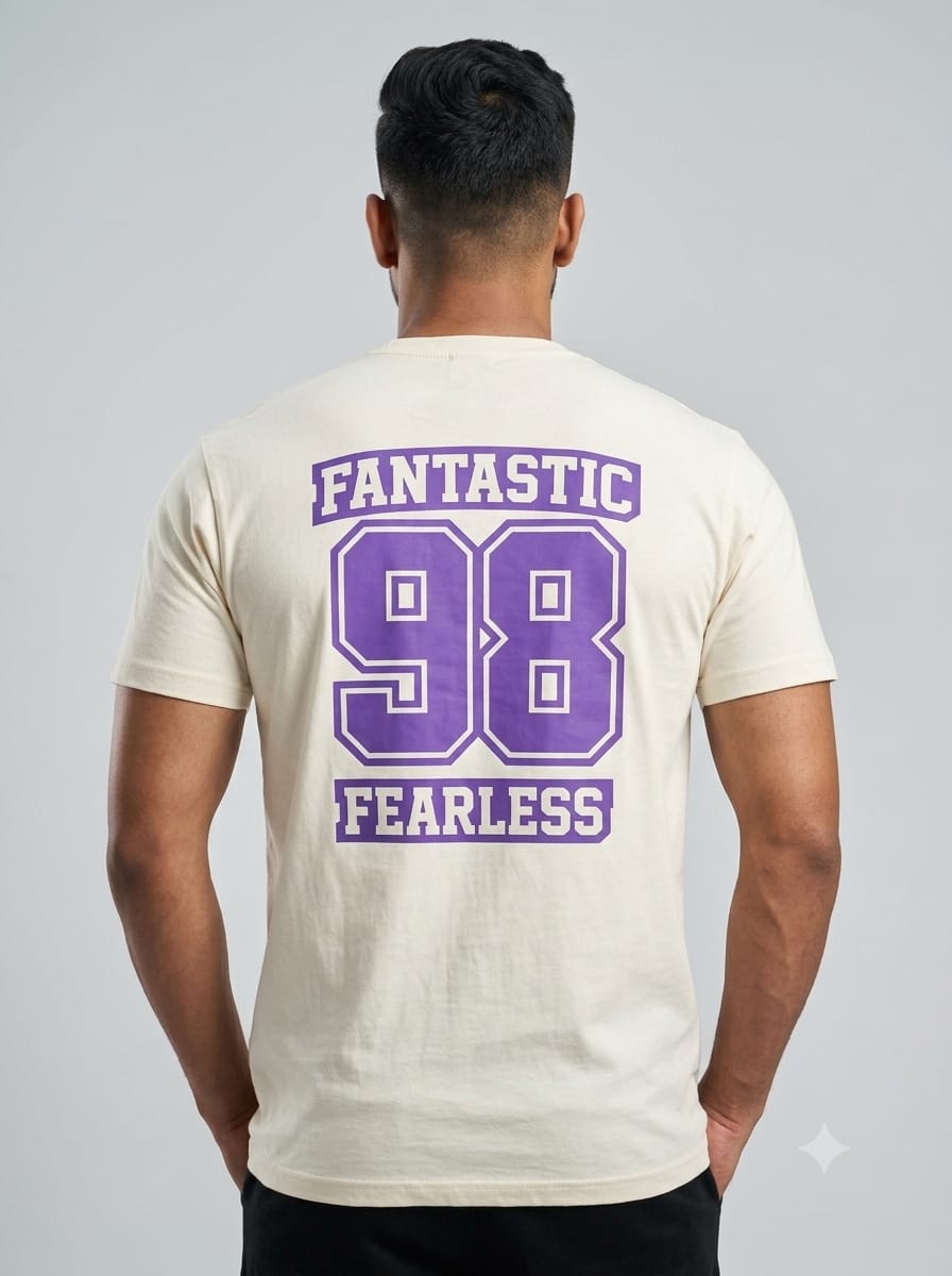 Off White Retro Fearless 98 Typographic T-Shirt