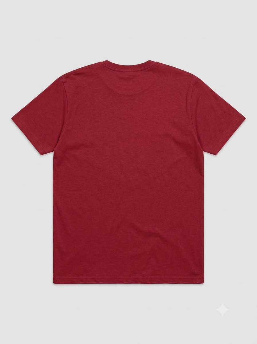 Maroon Classic regular fit Plain T-Shirt