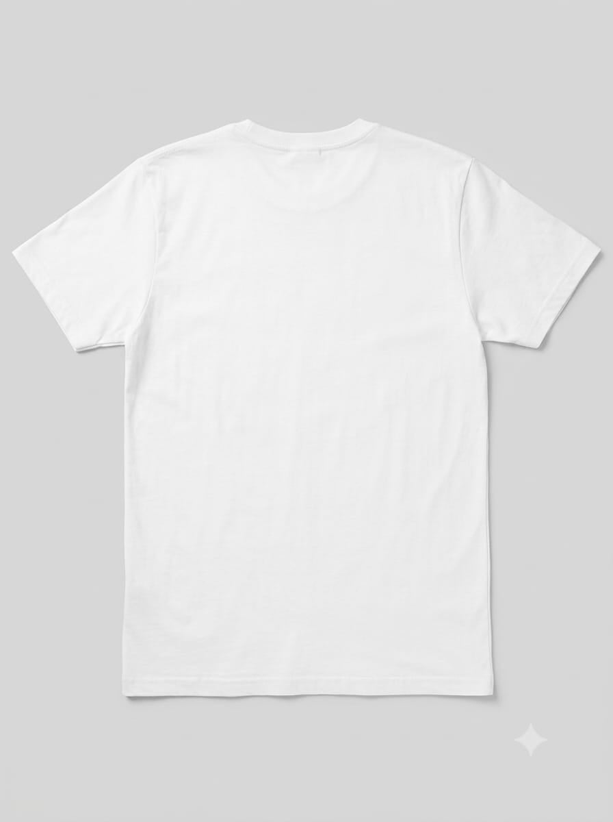 White Classic Regular Fit Plain T-Shirt