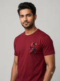 Maroon Phoenix Rise Graphic T-SHirt